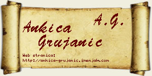 Ankica Grujanić vizit kartica